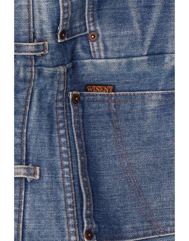Jeans cônicos femininos VINTAGE W32 L31 algodão azul