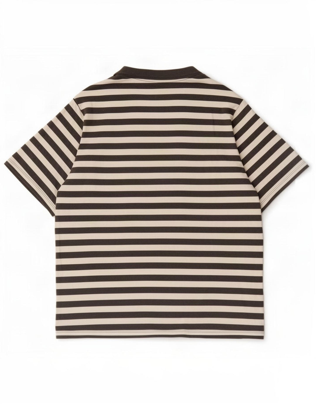 Camiseta masculina Jack & Jones grande algodão listrado cinza