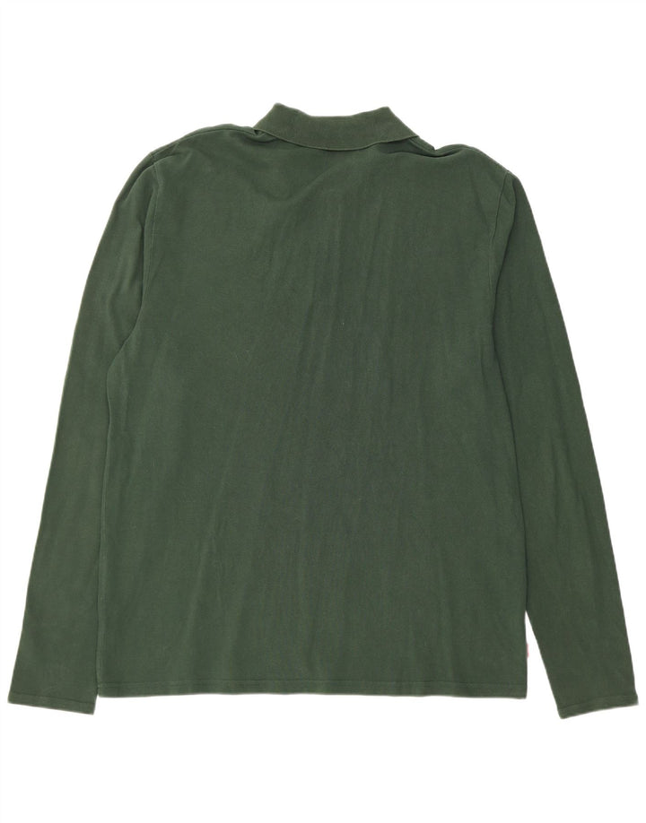 Camisa polo masculina de manga comprida LEVI'S grande algodão verde
