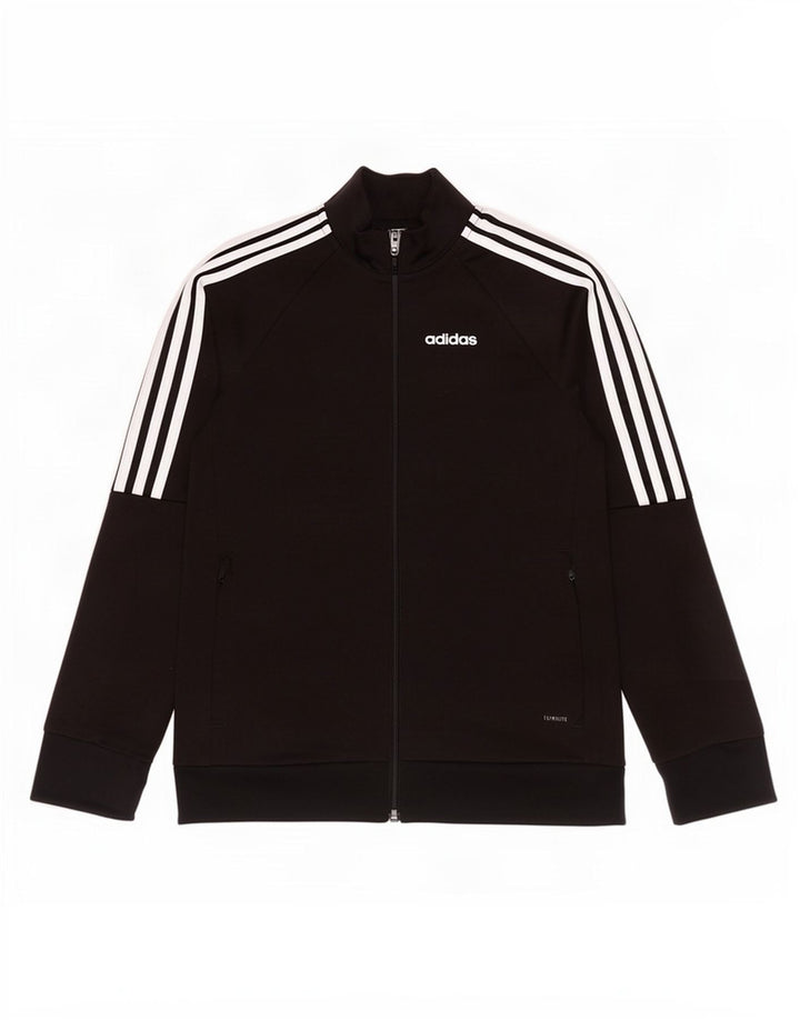 Casaco de treino Adidas Boys Climalite 9-10 anos preto poliéster