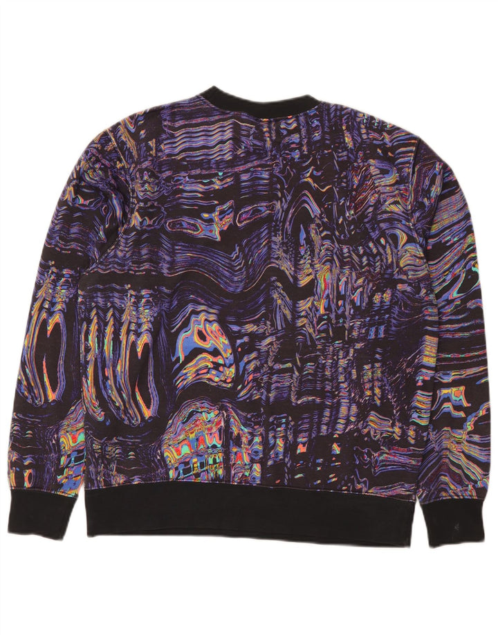 Nike Mens Abstract Pattern Moletom Jumper Pequeno Esporte Multicolorido