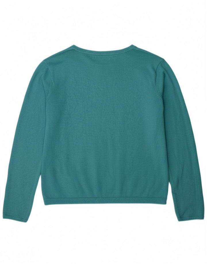 Suéter cardigã feminino ZARA 11-12 anos turquesa