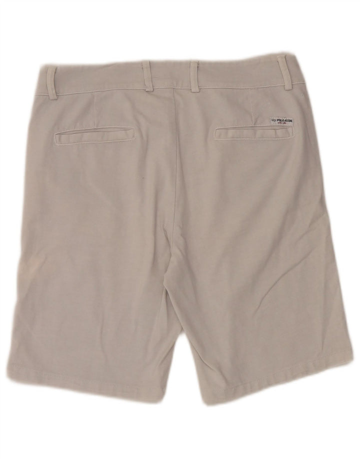 ASSN POLO DOS EUA. Shorts Chino Masculino W32 Médio Algodão Branco