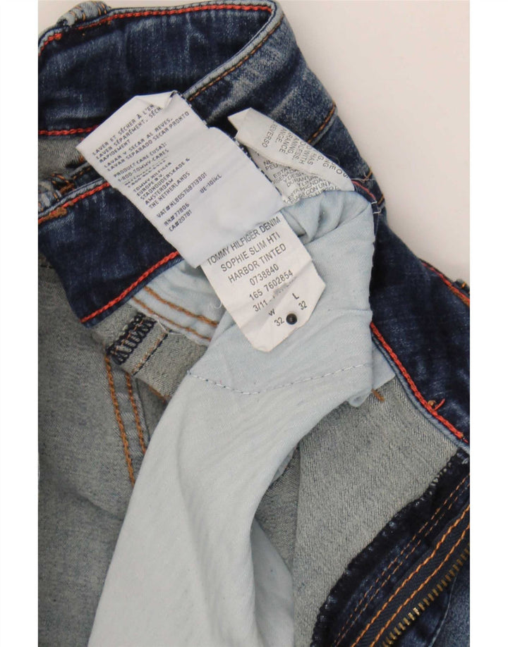 Tommy Hilfiger Jeans Slim Feminino W32 L32 Azul Marinho Algodão