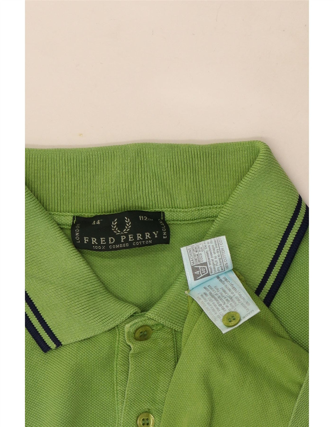 Camisa polo masculina Fred Perry algodão verde médio