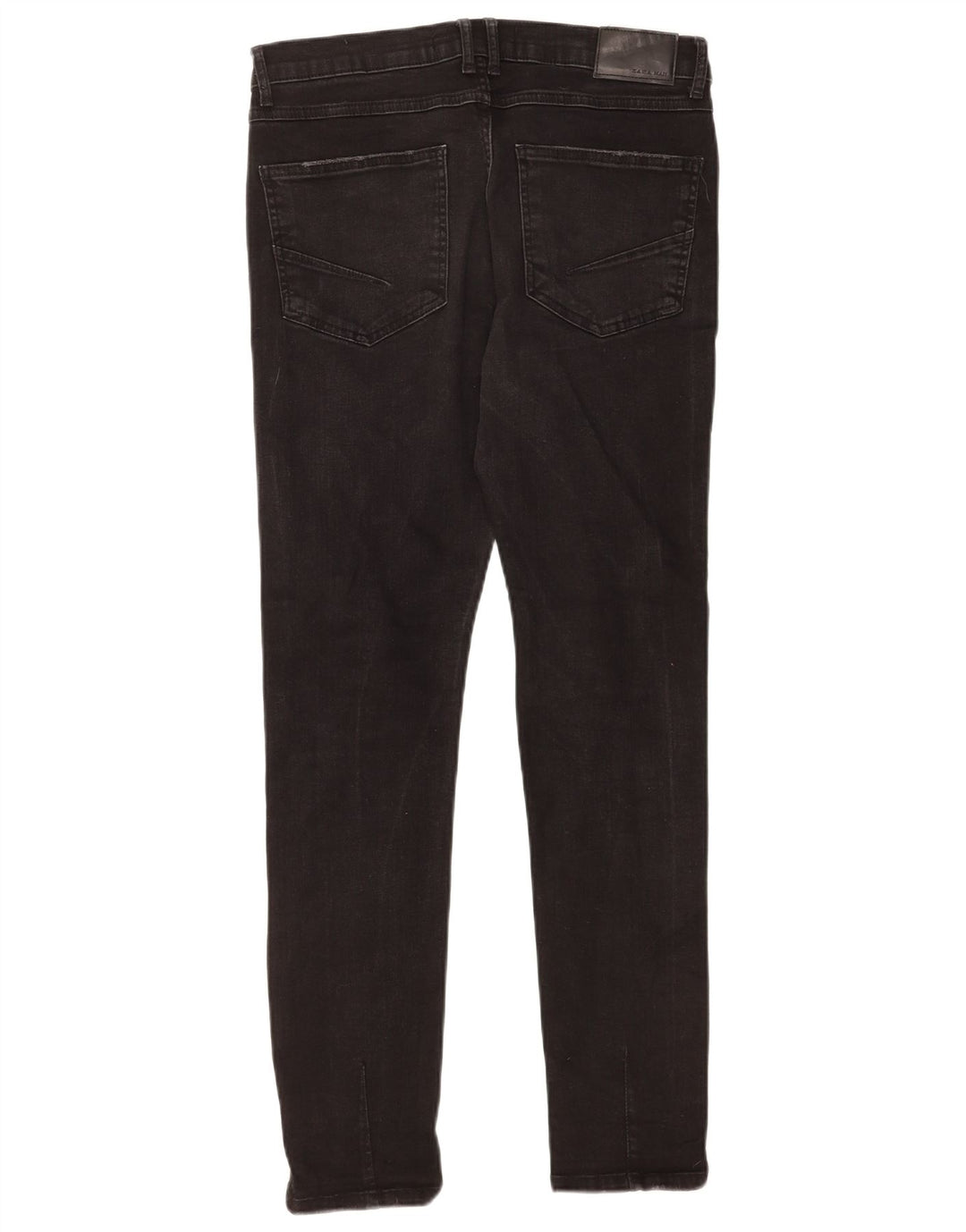 Zara Jeans skinny masculino desgastado UE 40 médio W31 L29 preto