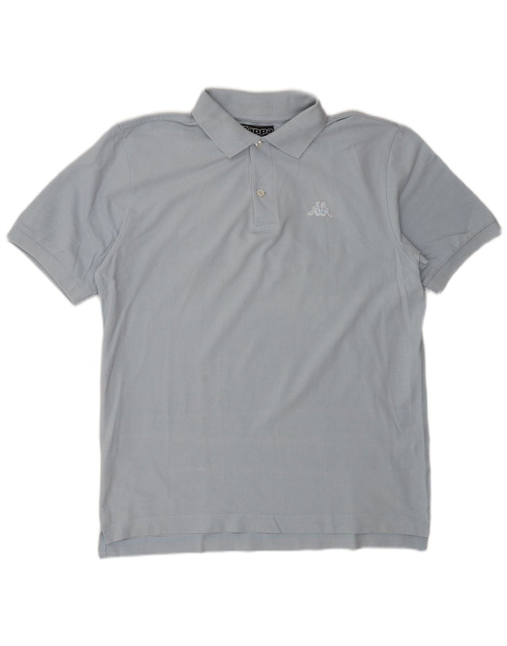 Camisa polo masculina KAPPA algodão azul médio