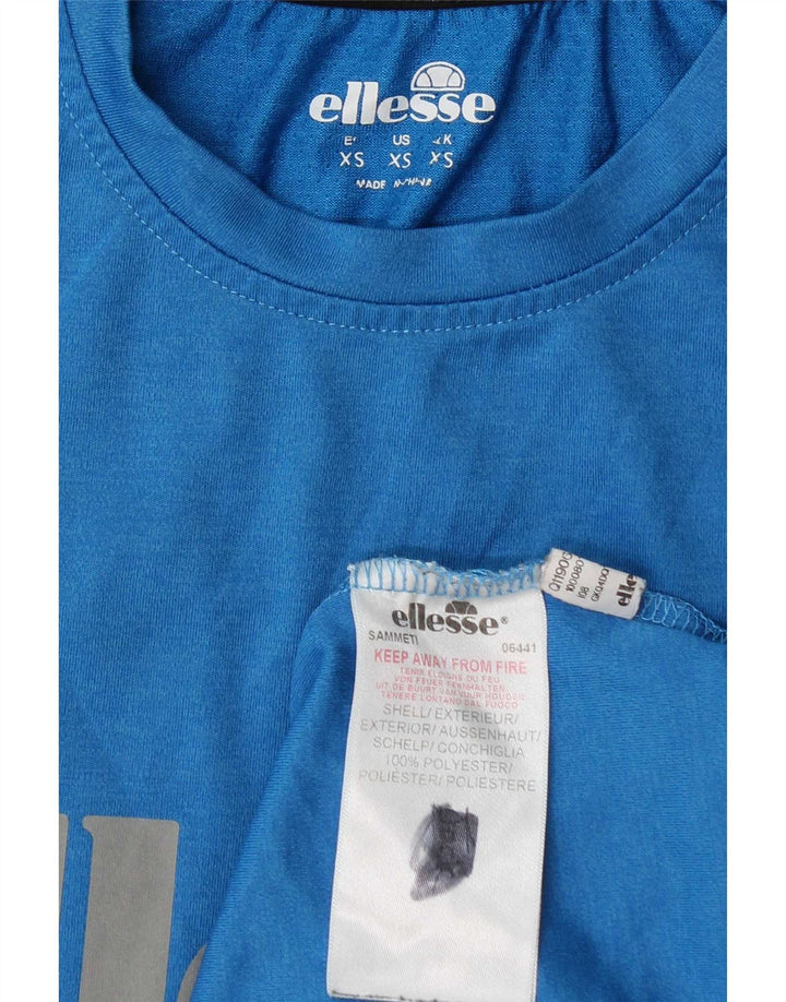 Ellesse Camiseta masculina gráfica Top XS Azul Poliéster