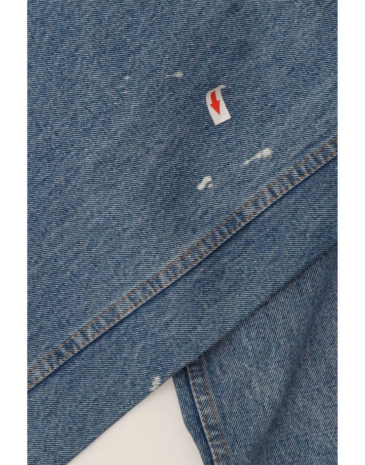 Base 92 Mens Graphic Tapered Jeans IT 48 Médio W32 L34 Azul Algodão