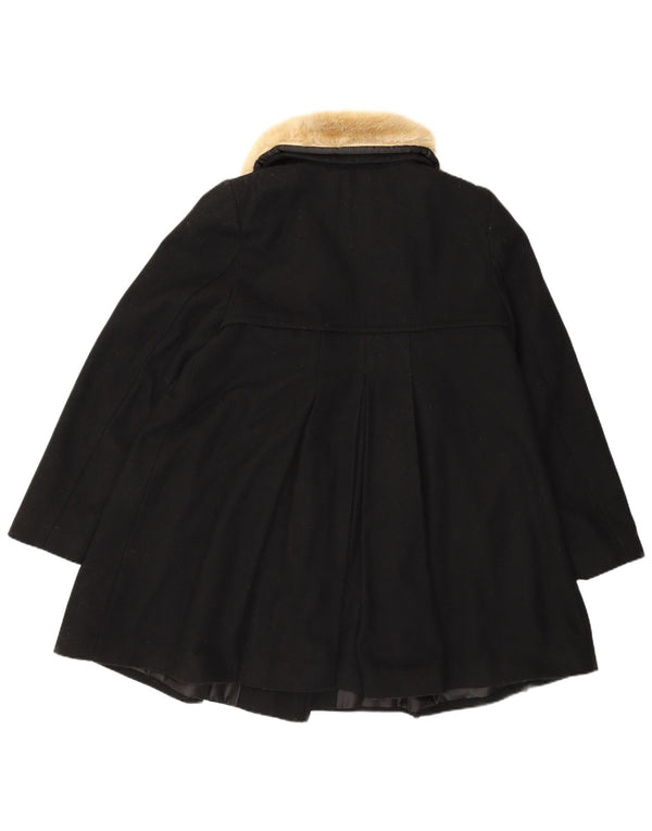 Casaco feminino Monsoon Princess UK 12 lã preta média
