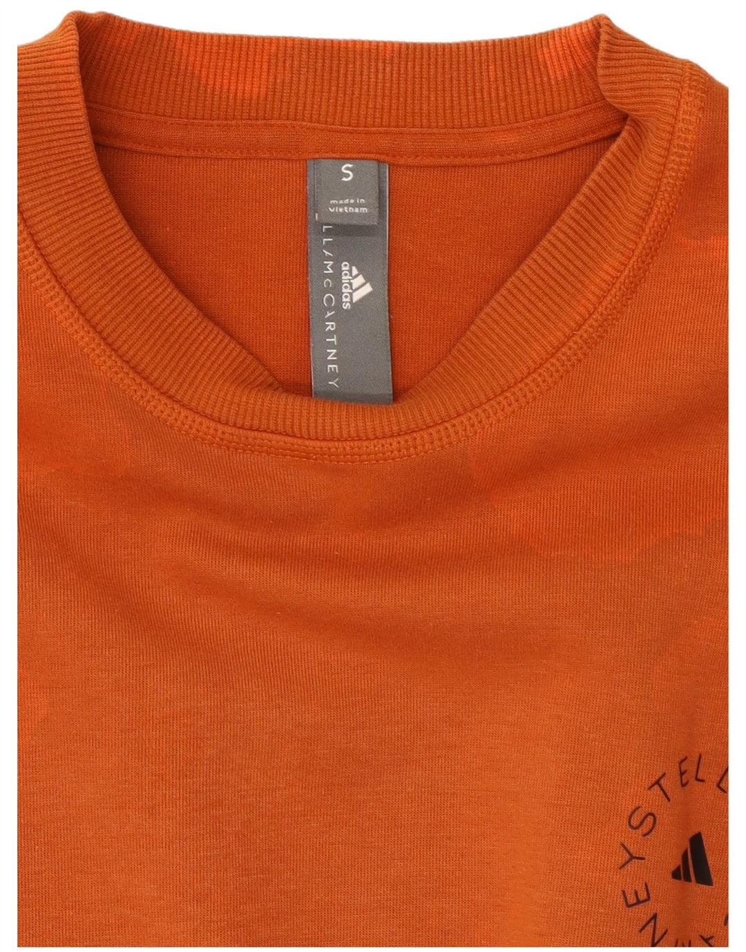 Adidas Mens Loose Fit Camiseta Top Pequeno Laranja