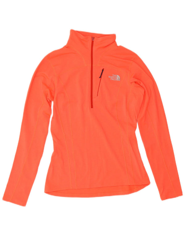 Pulôver feminino The North Face com zíper e gola alta Reino Unido 6 XS laranja