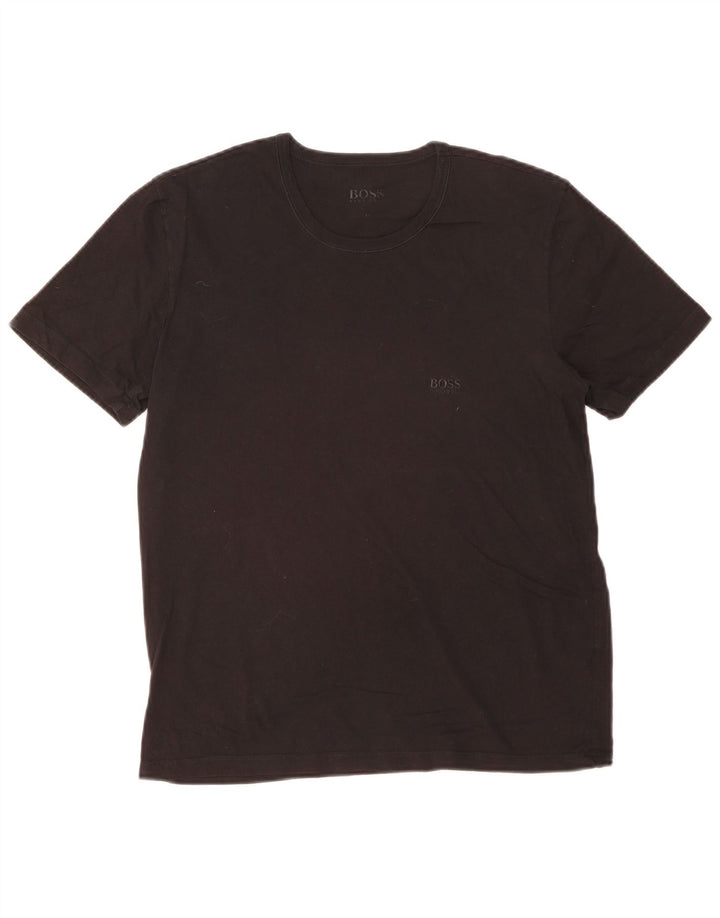 Camiseta feminina Hugo Boss UK 12 médio preto