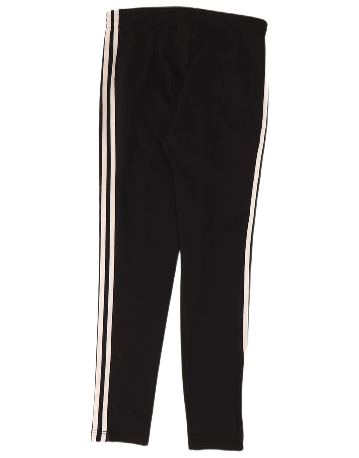 Calças de treino femininas Adidas UK 8 pequenas poliéster preto