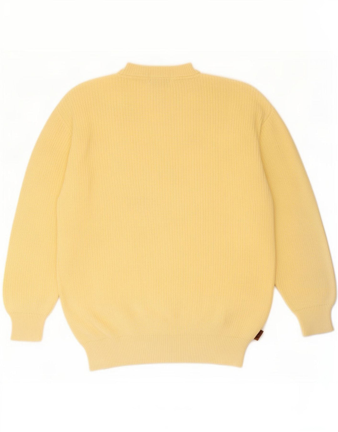Suéter masculino Fila com gola redonda IT 50 algodão amarelo médio