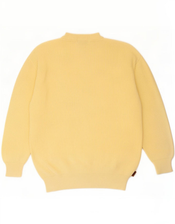 Suéter masculino Fila com gola redonda IT 50 algodão amarelo médio