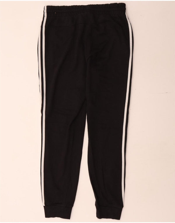 Calça de treino feminina Adidas Joggers UK 16/18 grande algodão preto