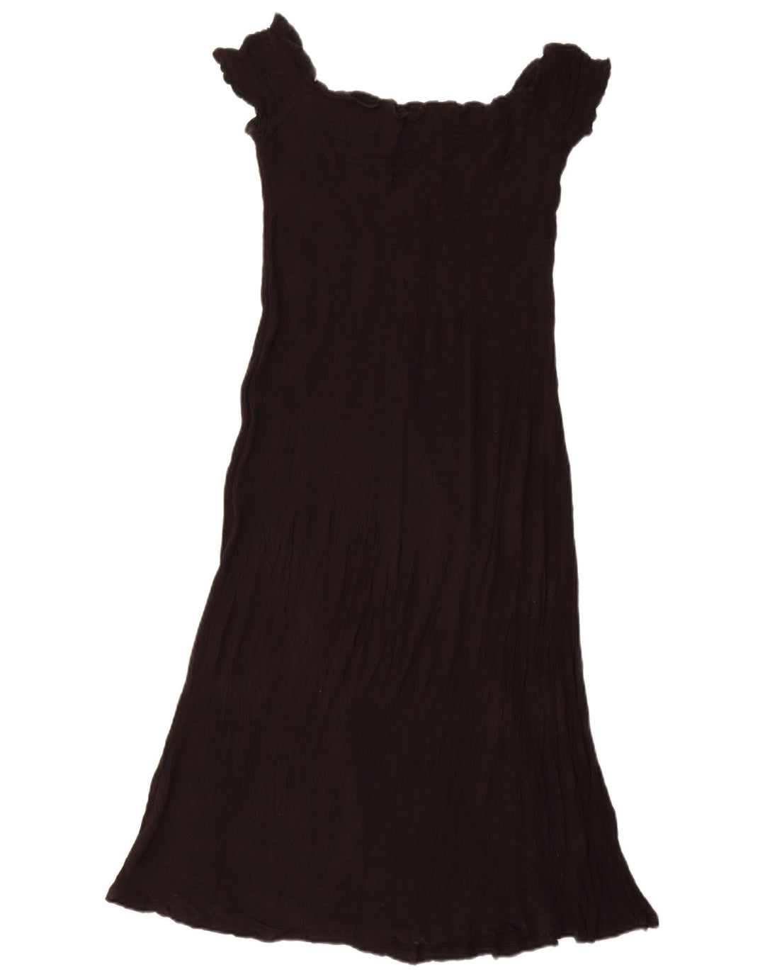 Vestido feminino Superdry com ombro de fora UK 10 pequeno viscose preta