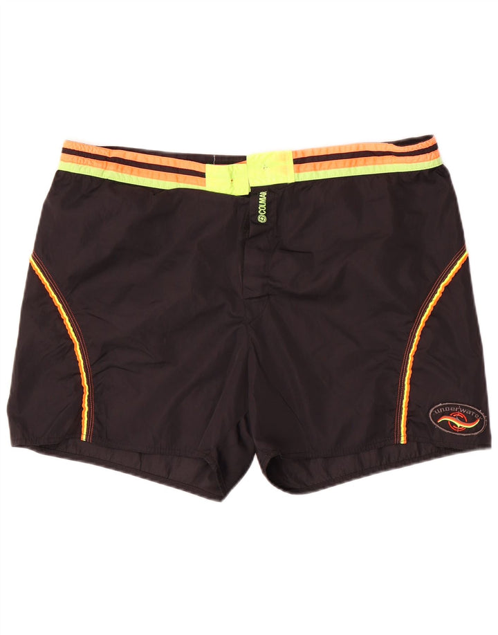 Calções de banho masculinos Colmar IT 54 grande preto colorblock nylon
