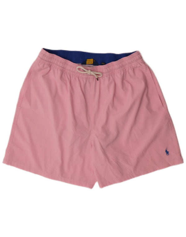 POLO RALPH LAUREN Shorts de natação masculino 2XL poliéster rosa
