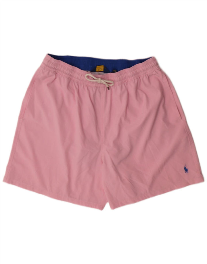 POLO RALPH LAUREN Shorts de natação masculino 2XL poliéster rosa