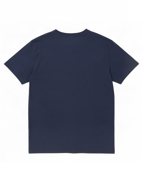 Ellesse Camiseta masculina regular gráfica top grande algodão azul marinho