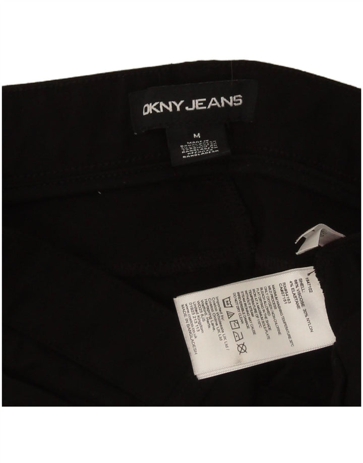 Calça feminina casual slim Dkny média W30 L28 preta viscose