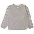 Adidas feminino oversized moletom jumper reino unido 10 pequeno cinza algodão