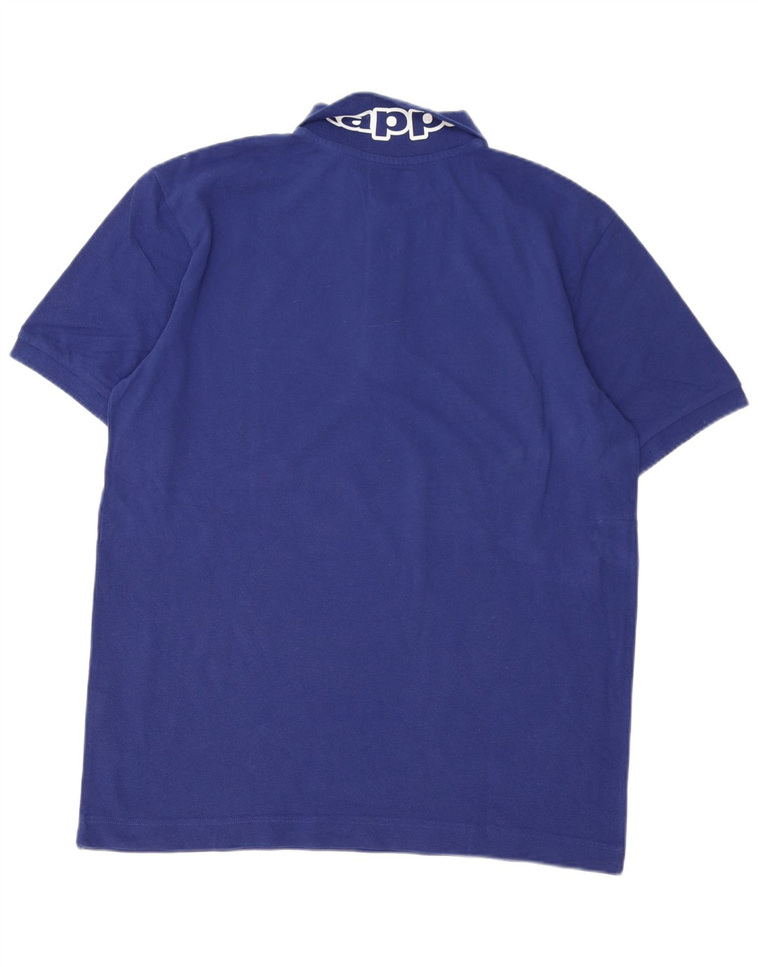 Camisa pólo gráfica masculina Kappa XL azul algodão