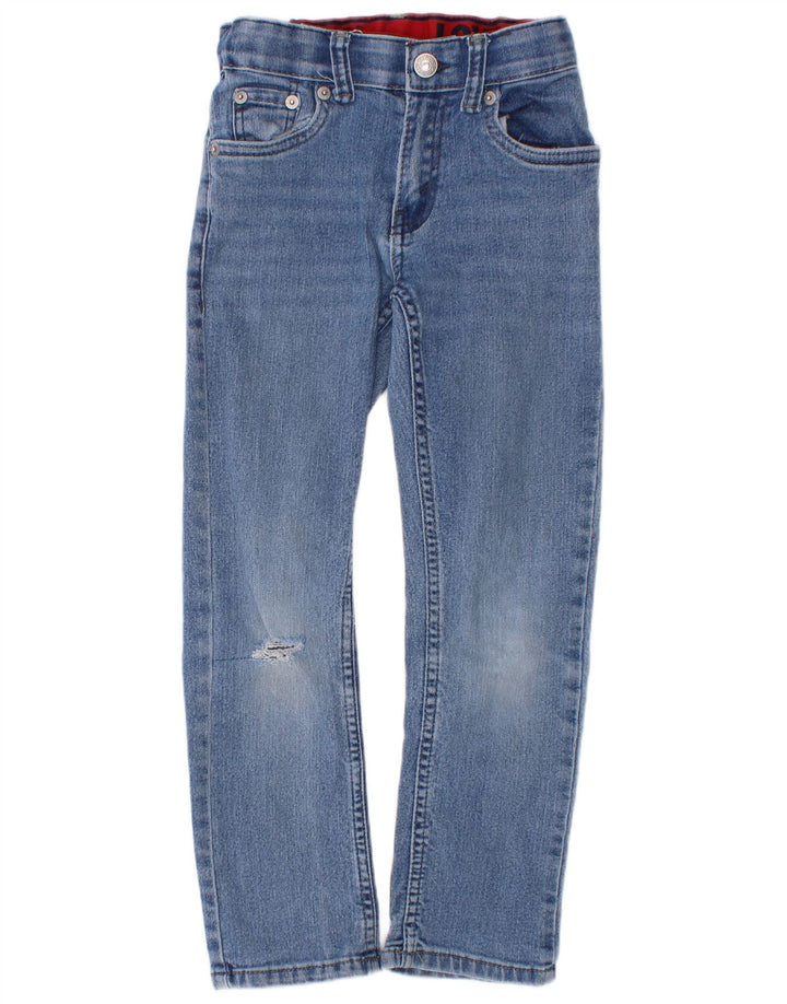 Jeans Levi's Boys Distressed Straight 6-7 Anos W22 L21 Azul Algodão