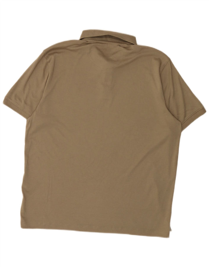 Camisa polo masculina Dkny grande algodão cáqui