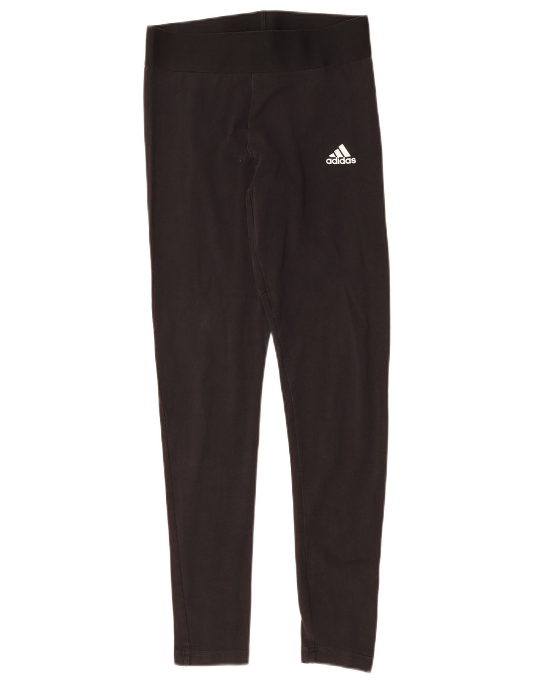 ADIDAS Womens Leggings UK 8/10 Pequeno Algodão Preto
