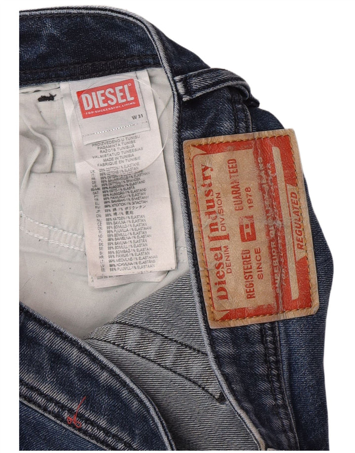 Diesel feminino bootcut jeans W31 L33 azul algodão