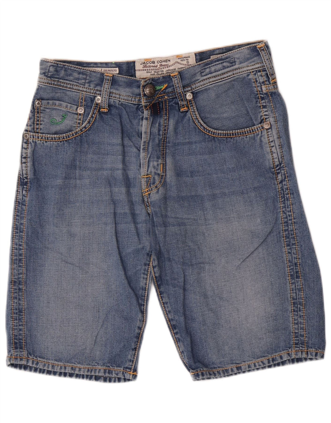 Shorts jeans masculino regular Jack & Jones W32 algodão azul médio