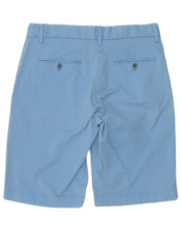 Shorts chino feminino Gant UK 10 pequeno W32 algodão azul