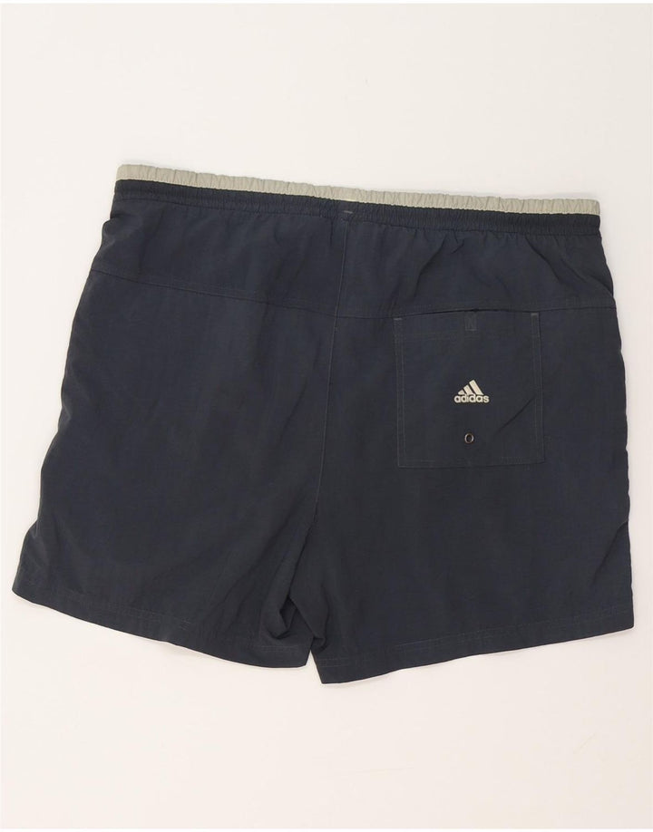 Shorts de natação masculinos ADIDAS grande poliéster cinza