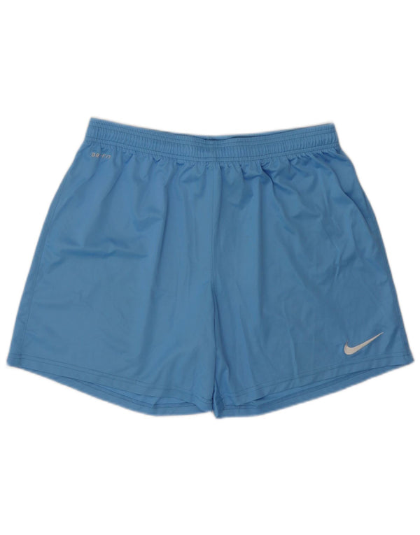 Shorts esportivos femininos Nike Dri Fit UK 18 XL azul poliéster