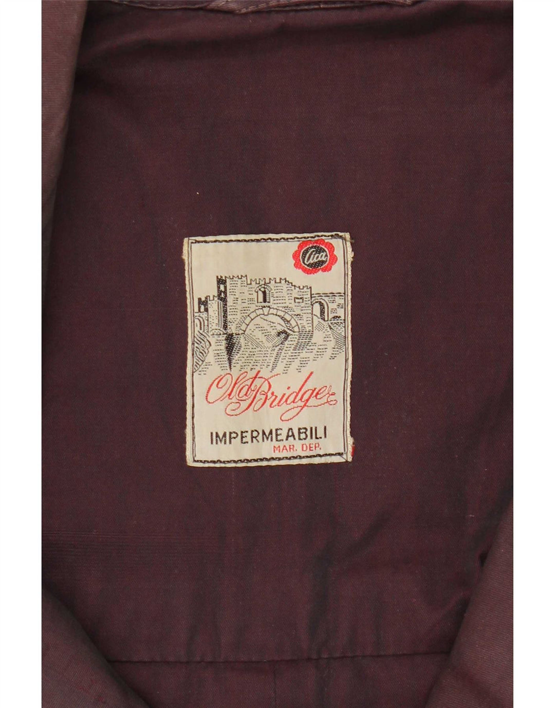 Trench Coat Vintage Masculino UK 40 Grande Roxo