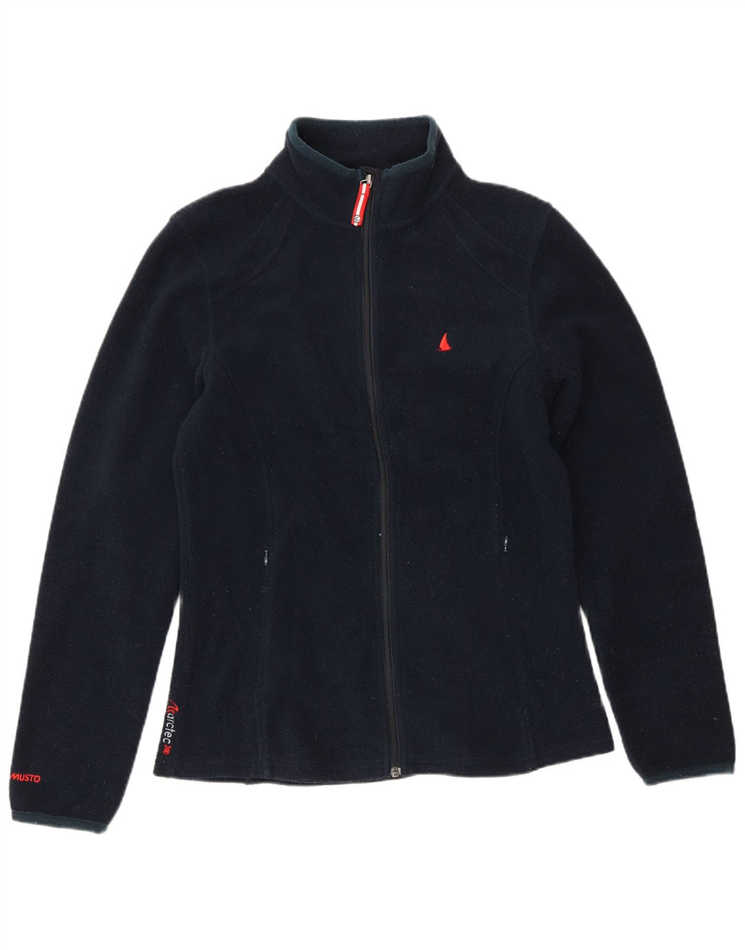Jaqueta de lã feminina Musto UK 12 poliéster azul marinho médio