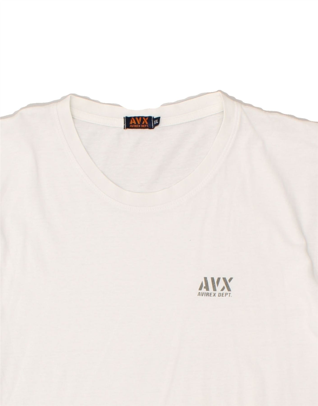 AVIREX Womens T-Shirt Top UK 20 2XL White Cotton Vintage Avirex and Second-Hand Avirex from Messina Hembry 