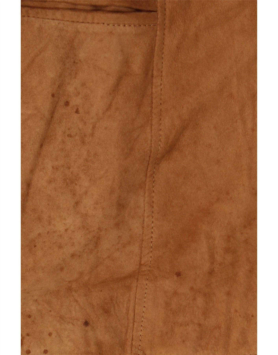 Jaqueta blazer feminina de camurça com 2 botões Anfor IT 52 2XL couro bege