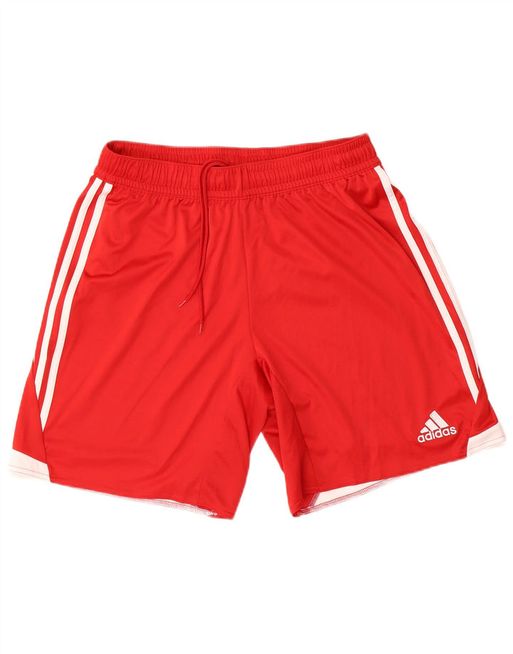 Adidas Mens Climacool Sport Shorts Grande Poliéster Colorblock Vermelho