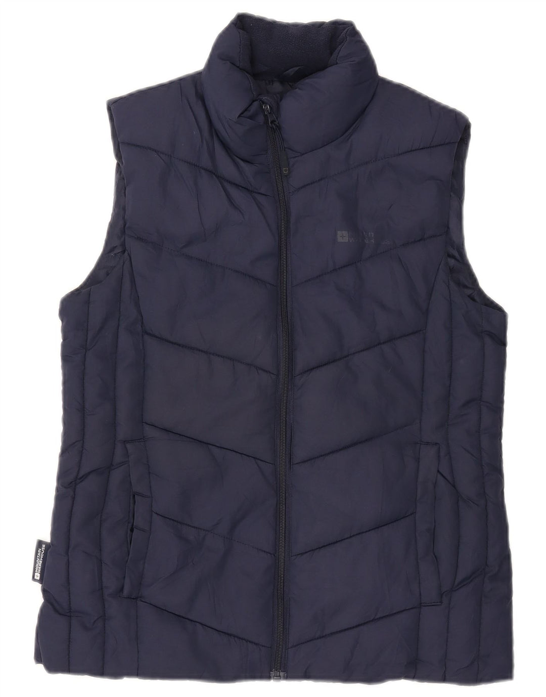 Mountain Warehouse Womens acolchoado Gilet UK 10 pequeno poliéster azul marinho