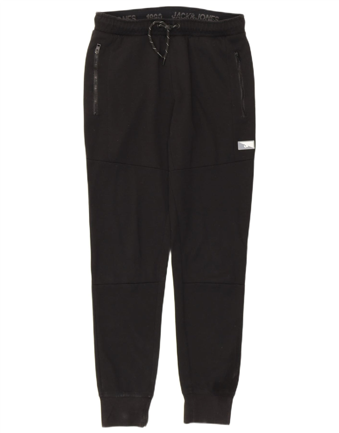 Jack & Jones Mens Tracksuit Trousers Joggers Medium Black