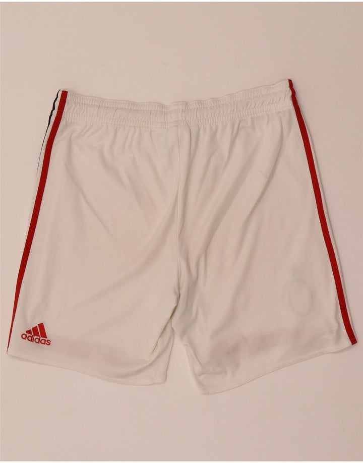 Adidas Mens AC Milan Sport Shorts Grande Branco Colorblock Poliéster