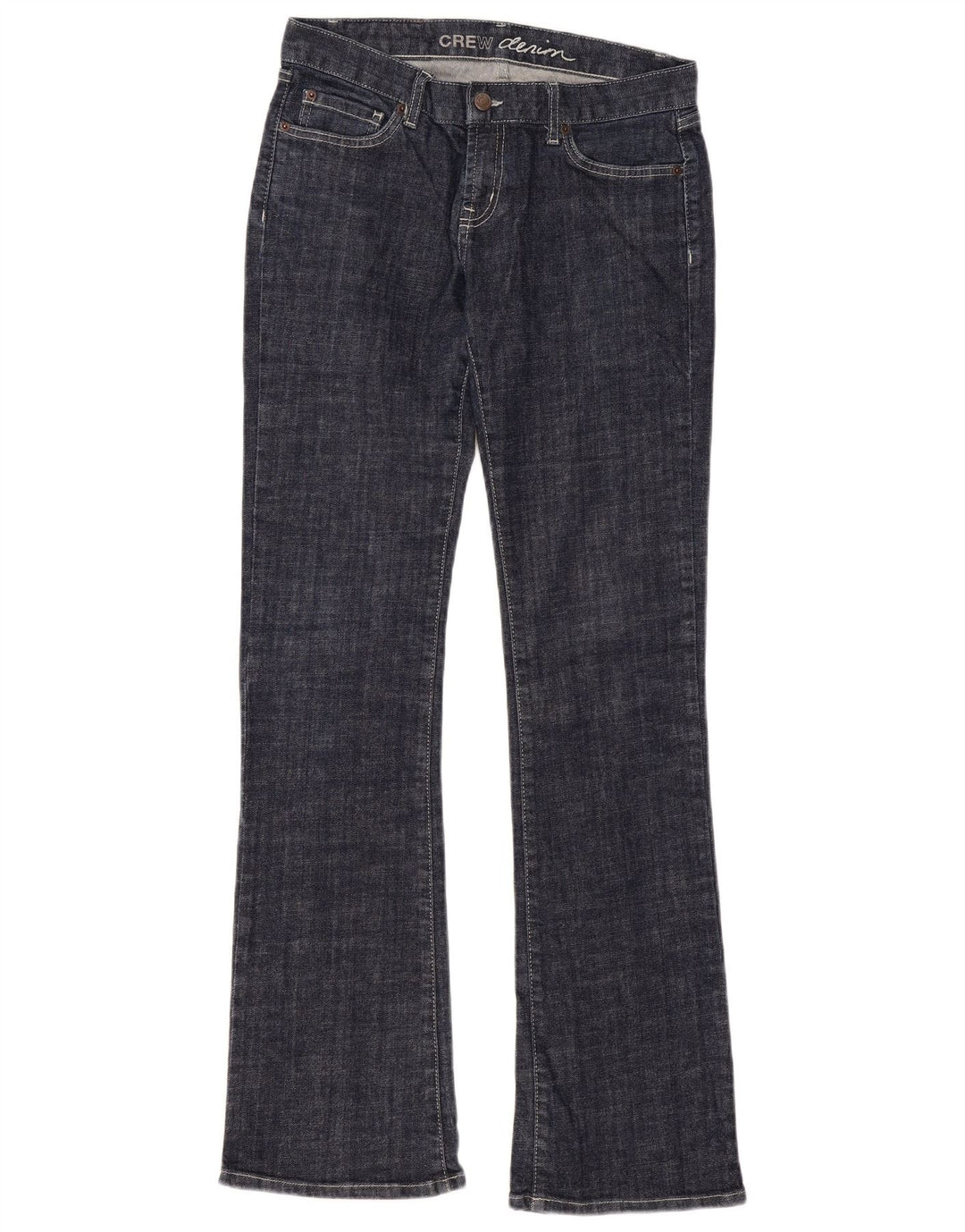 Crew Clothing feminino bootcut jeans W30 L34 azul marinho algodão