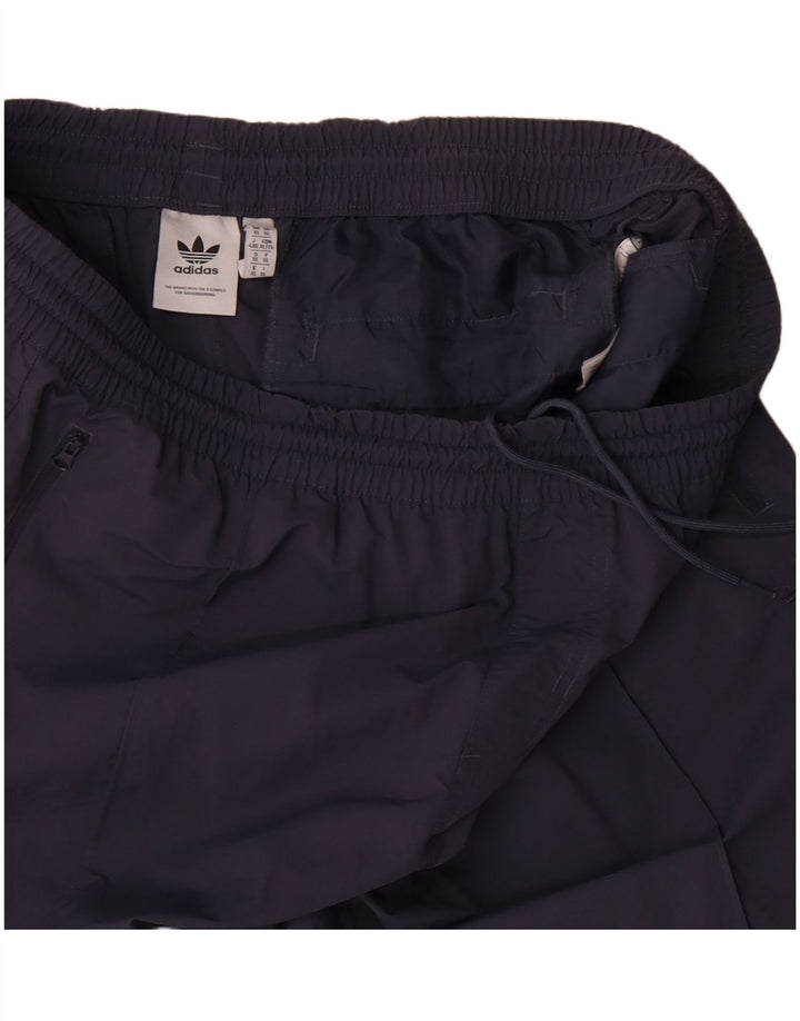 Calças de treino masculinas ADIDAS XL azul marinho nylon