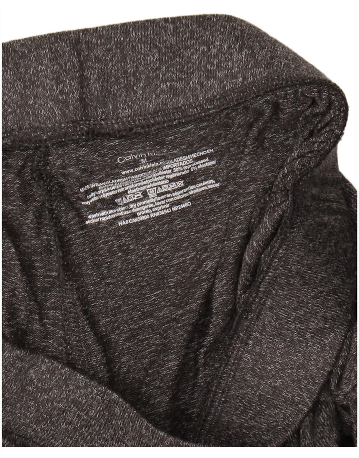 CALVIN KLEIN Mens Graphic Sport Shorts Poliéster manchado cinza médio