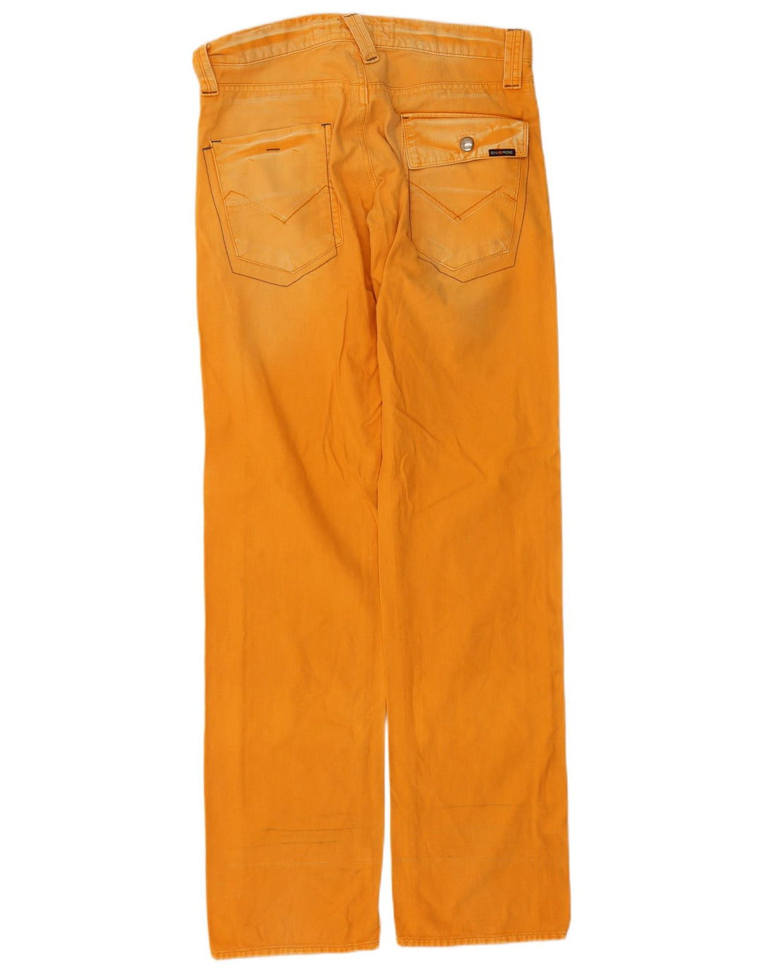 Jeans retos masculinos ENERGIE W30 L34 algodão laranja