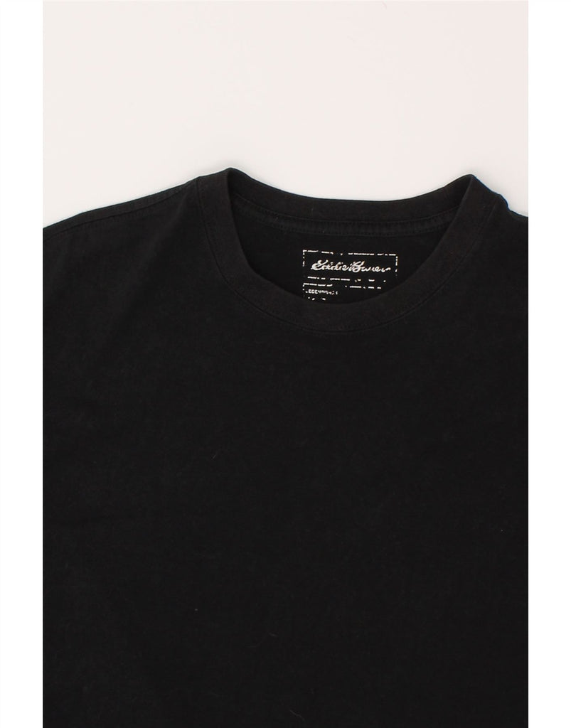 EDDIE BAUER Mens T-Shirt Top Large Black Cotton | Vintage Eddie Bauer | Thrift | Second-Hand Eddie Bauer | Used Clothing | Messina Hembry 